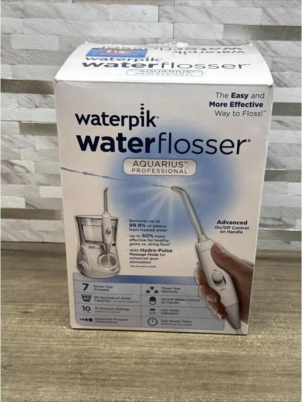 Waterpik Aquarius Water Flosser Model WP-660C White Teeth Cleaning 7 Tips *NEW*